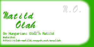 matild olah business card